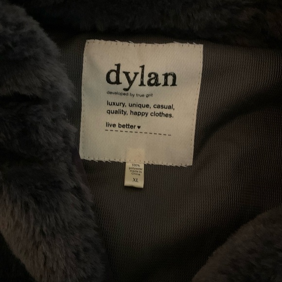 Dylan Dark Gray Teddy Jacket - Picture 5 of 12
